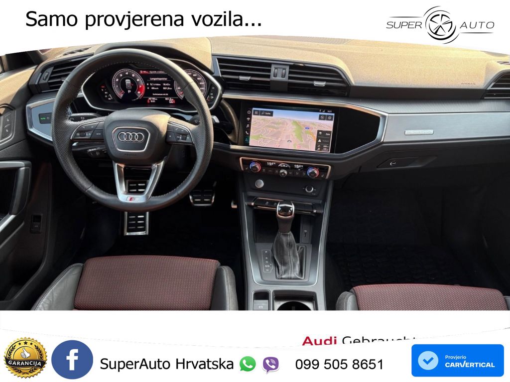 Audi Q3 40 TFSI (190 KS) quattro S tronic S line LED+GR SJED+ACC