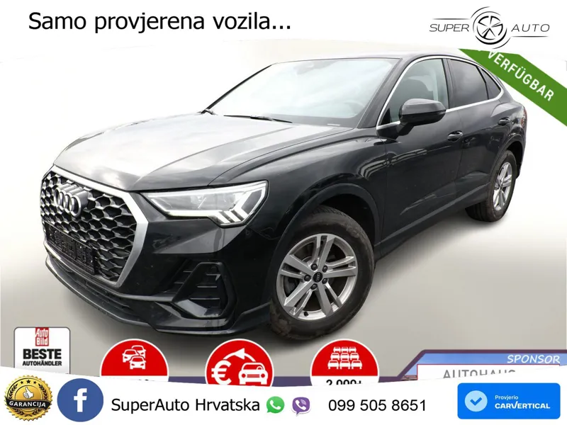 Audi Q3 Sportback 35 TFSI (150 KS) S tronic LED+GR SJED+ACC