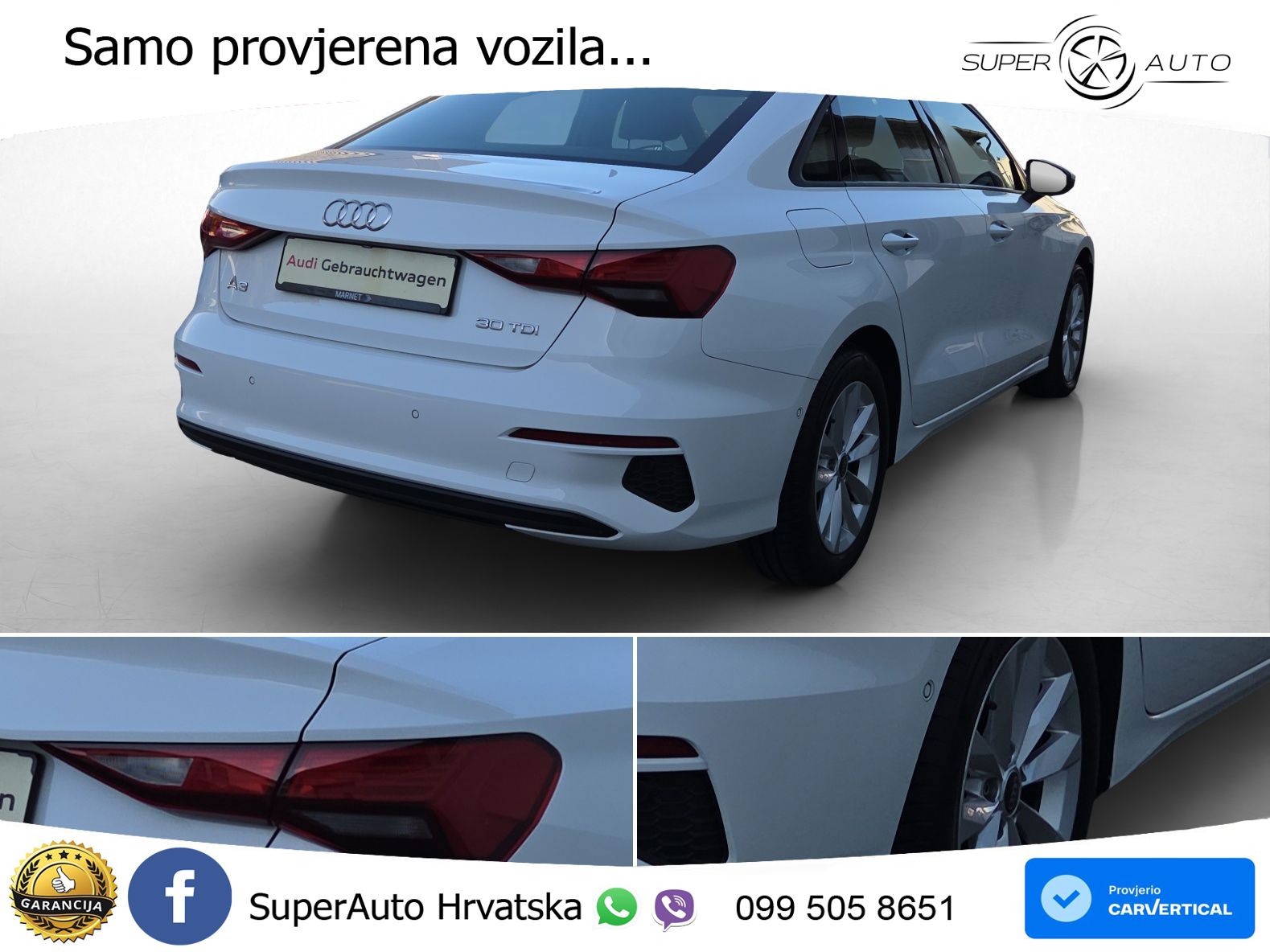 Audi A3 Limuzina 30 TDI (116 KS)