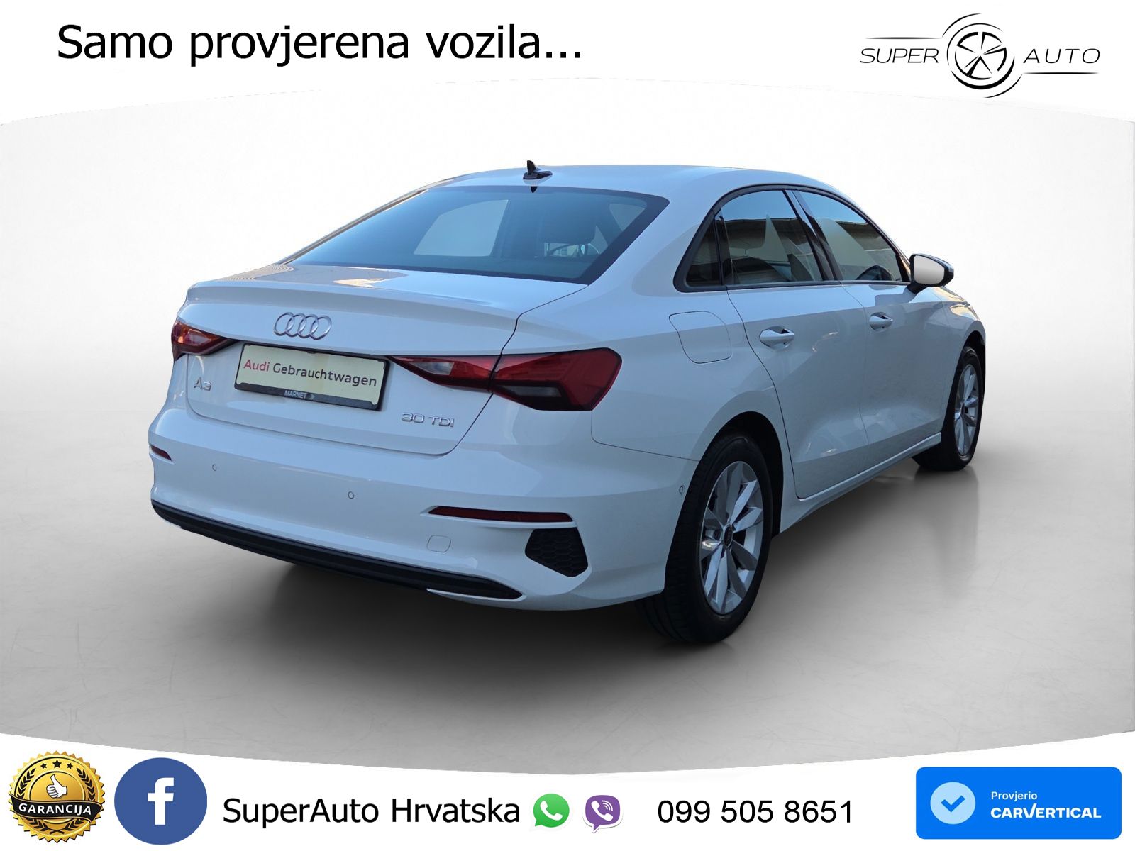 Audi A3 Limuzina 30 TDI (116 KS)