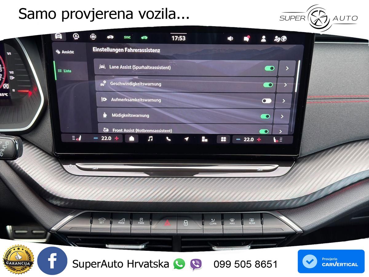 Škoda Octavia Combi RS 2.0 TSI (265 KS) DSG LED+GR SJED+ACC