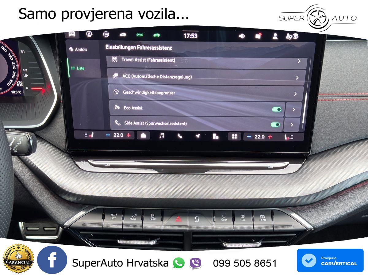 Škoda Octavia Combi RS 2.0 TSI (265 KS) DSG LED+GR SJED+ACC