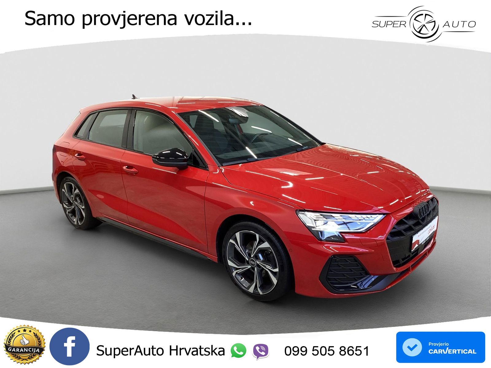 Audi A3 35 TFSI (150 KS) S line LED+GR SJED+ACC