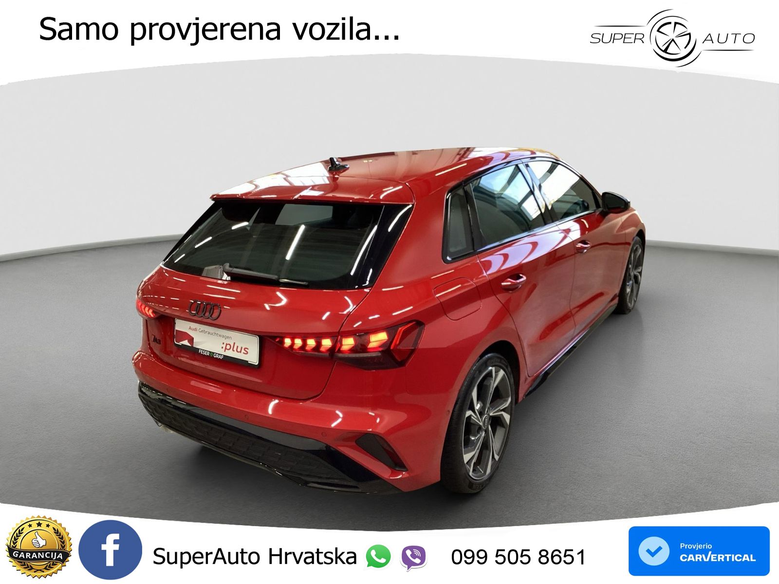 Audi A3 35 TFSI (150 KS) S line LED+GR SJED+ACC