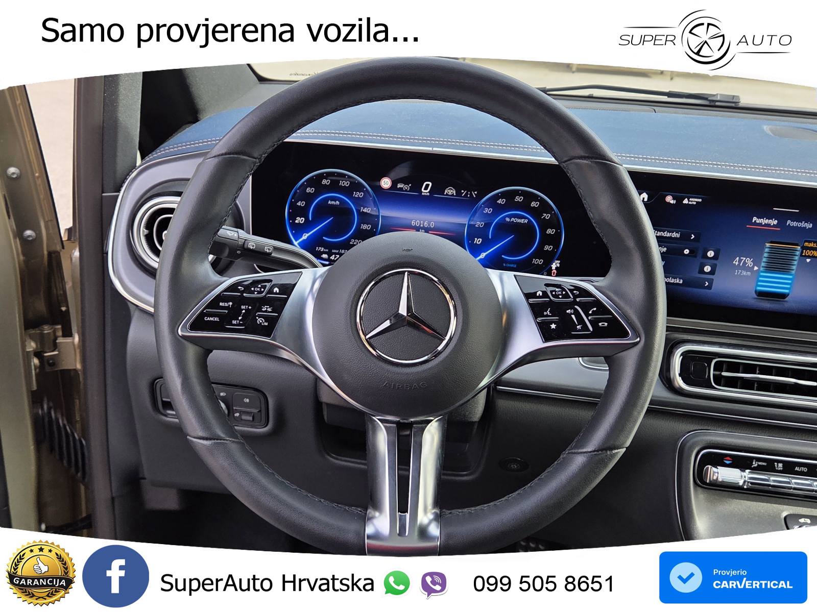 Mercedes EQV 300 Avantgarde Long 204 KS, ZRAČNI+ACC+GR SJED+360+PANO
