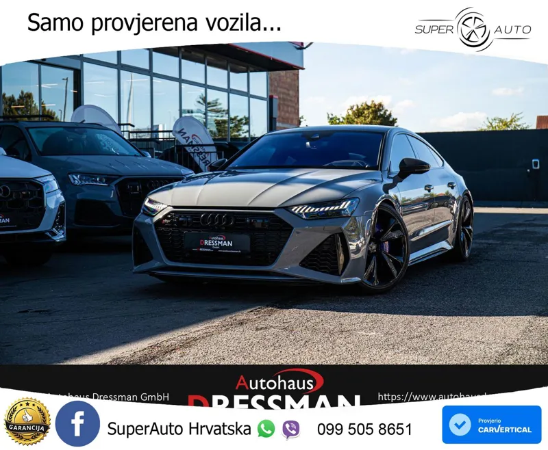Audi RS7 4.0 TFSI V8 (600 KS) quattro tiptronic LED+GR SJED+ACC