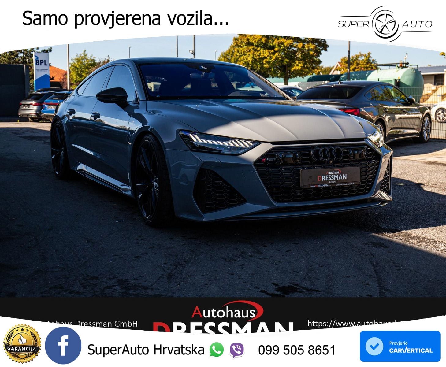 Audi RS7 4.0 TFSI V8 (600 KS) quattro tiptronic LED+GR SJED+ACC