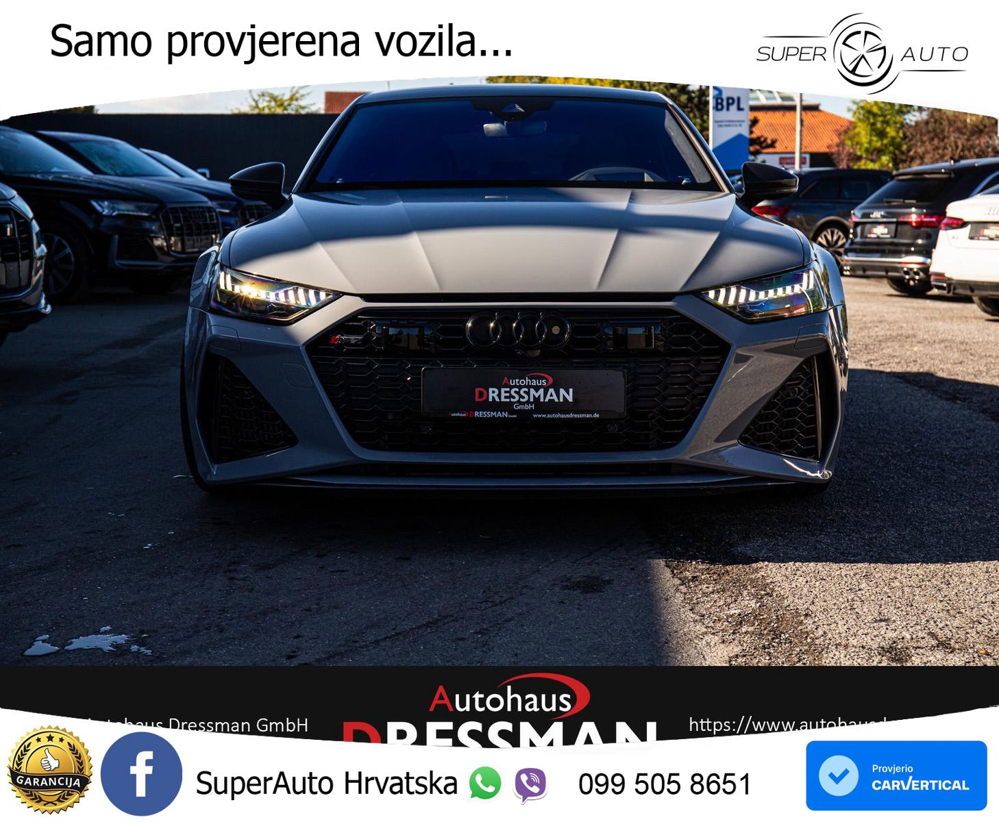 Audi RS7 4.0 TFSI V8 (600 KS) quattro tiptronic LED+GR SJED+ACC