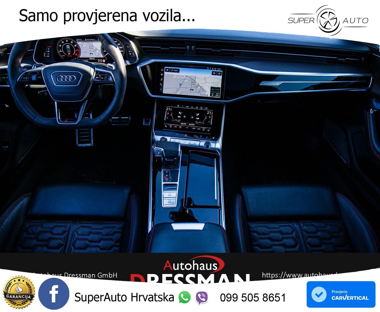 Audi RS7 4.0 TFSI V8 (600 KS) quattro tiptronic LED+GR SJED+ACC