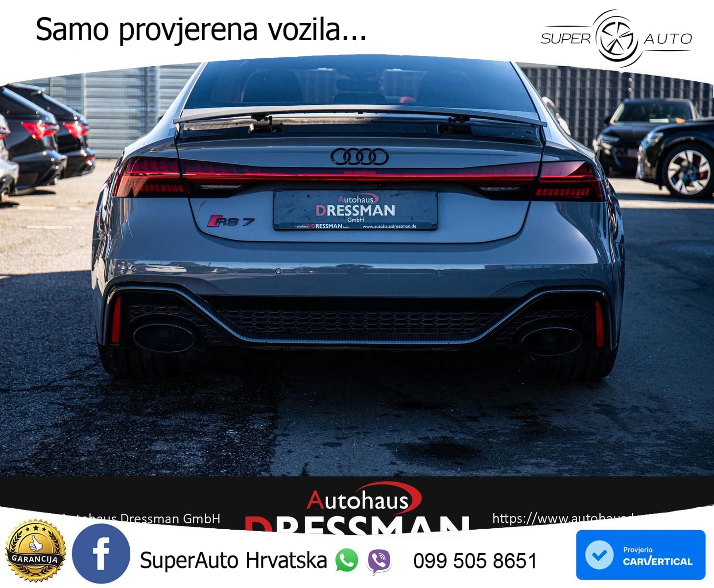 Audi RS7 4.0 TFSI V8 (600 KS) quattro tiptronic LED+GR SJED+ACC