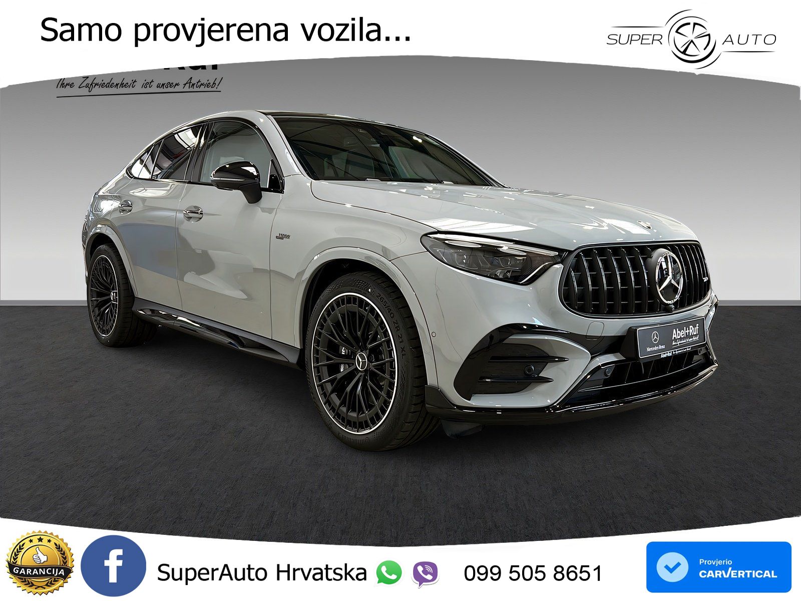 Mercedes GLC Coupe AMG 53 (449 KS) 4MATIC+ AMG SPEEDSHIFT TCT 9G ACC+GR SJED+360+PANO