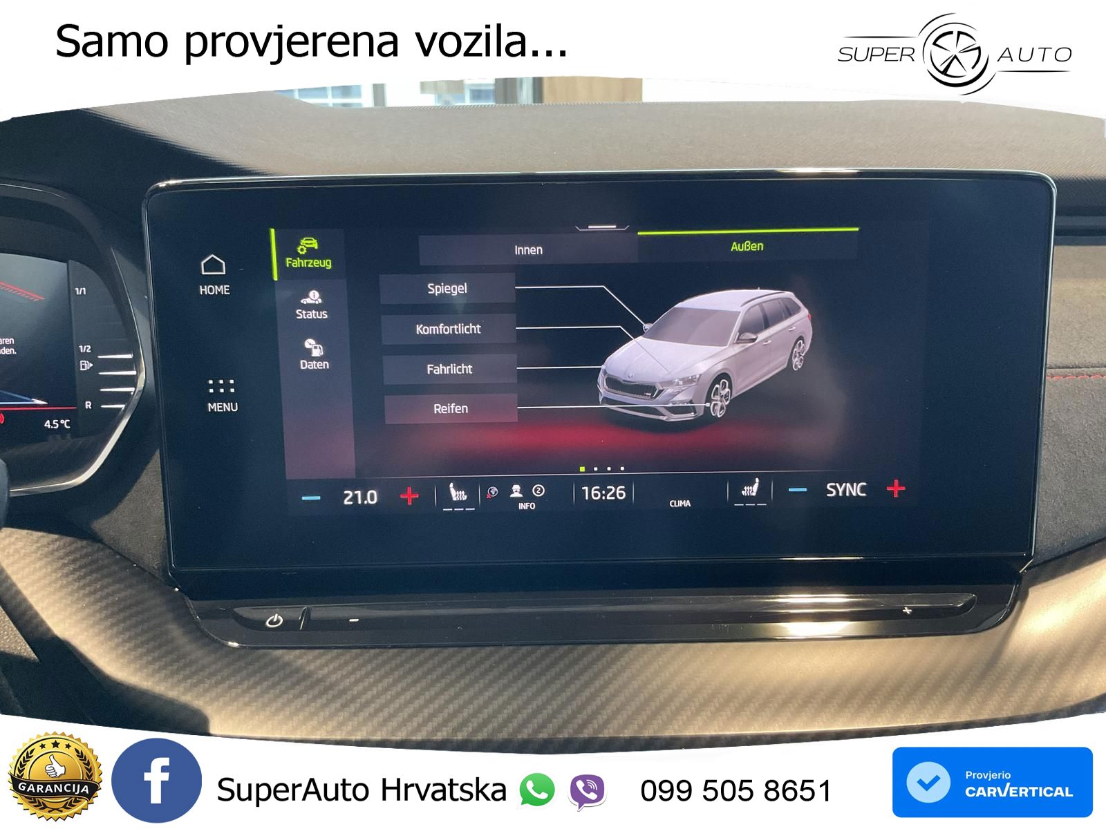 Škoda Octavia Combi RS 2.0 TSI (245 KS) DSG LED+GR SJED+ACC