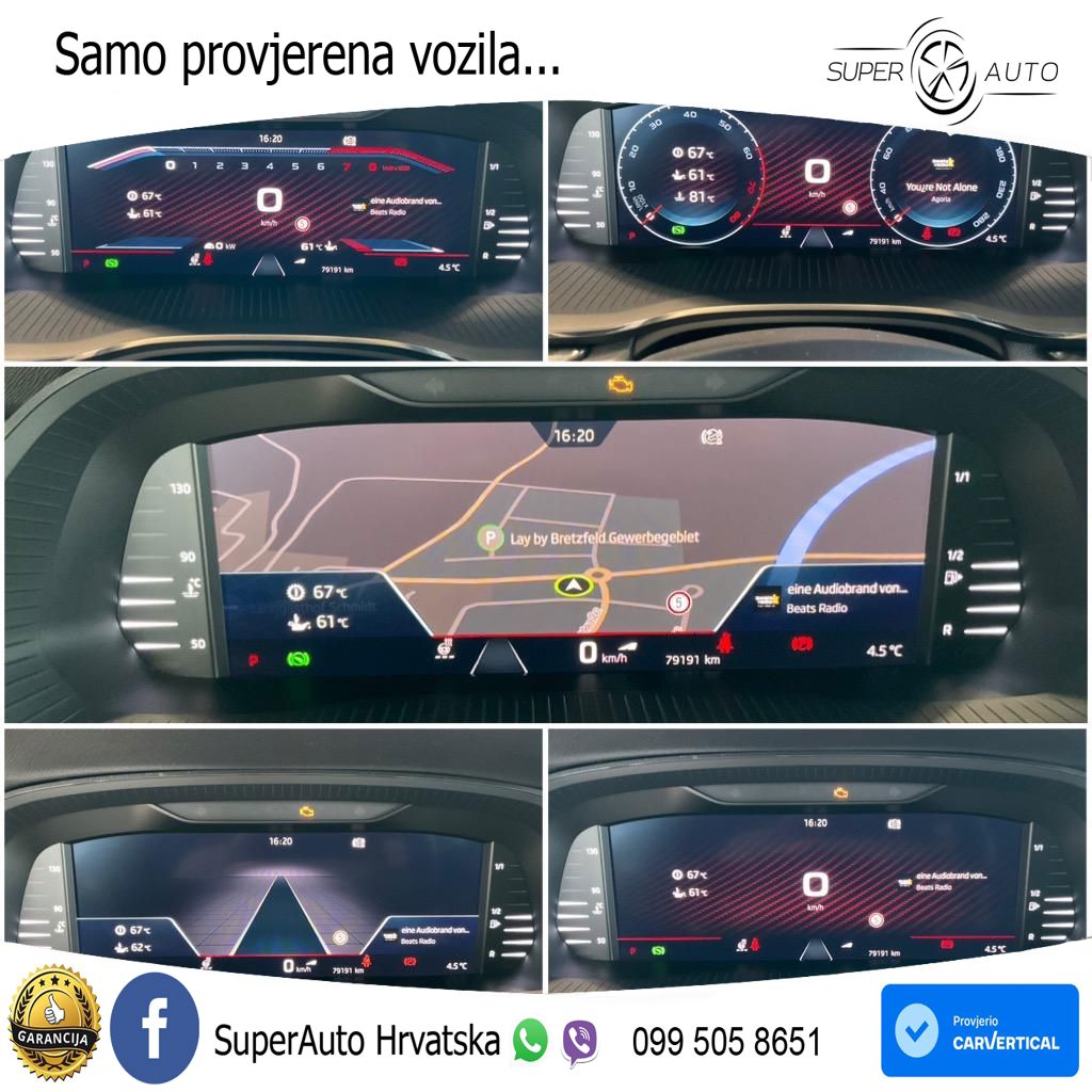 Škoda Octavia Combi RS 2.0 TSI (245 KS) DSG LED+GR SJED+ACC