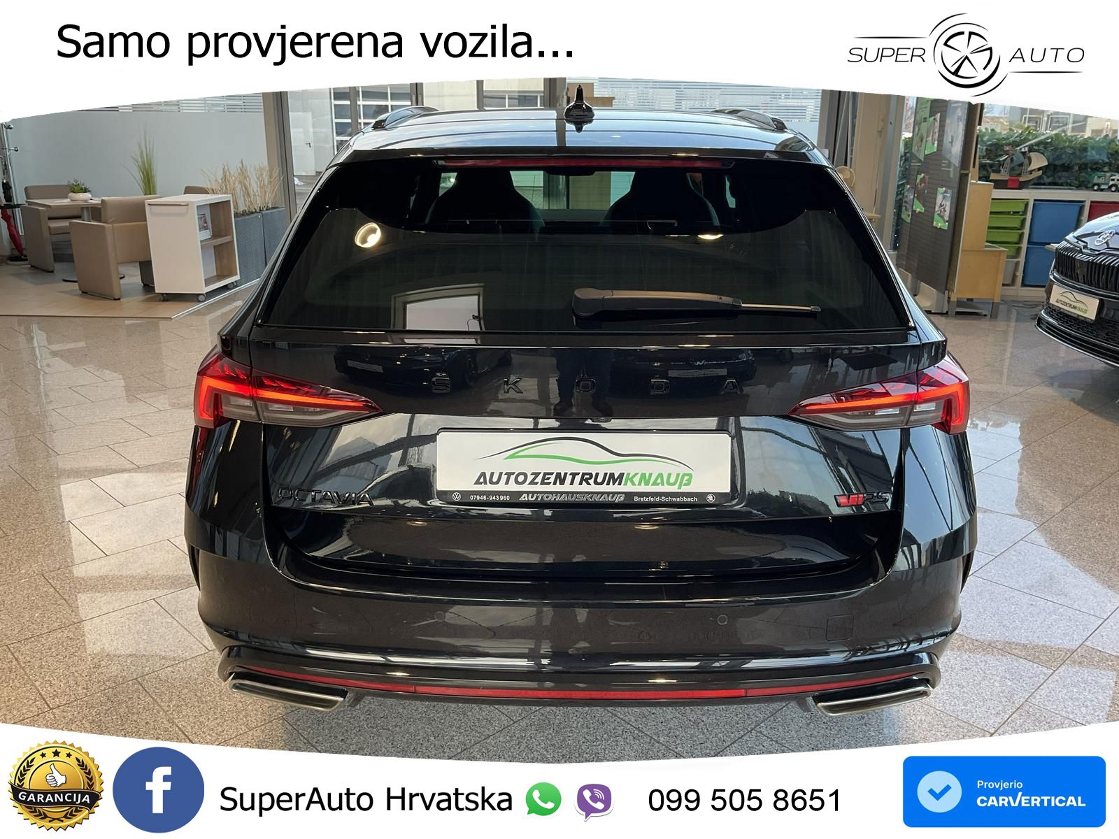 Škoda Octavia Combi RS 2.0 TSI (245 KS) DSG LED+GR SJED+ACC