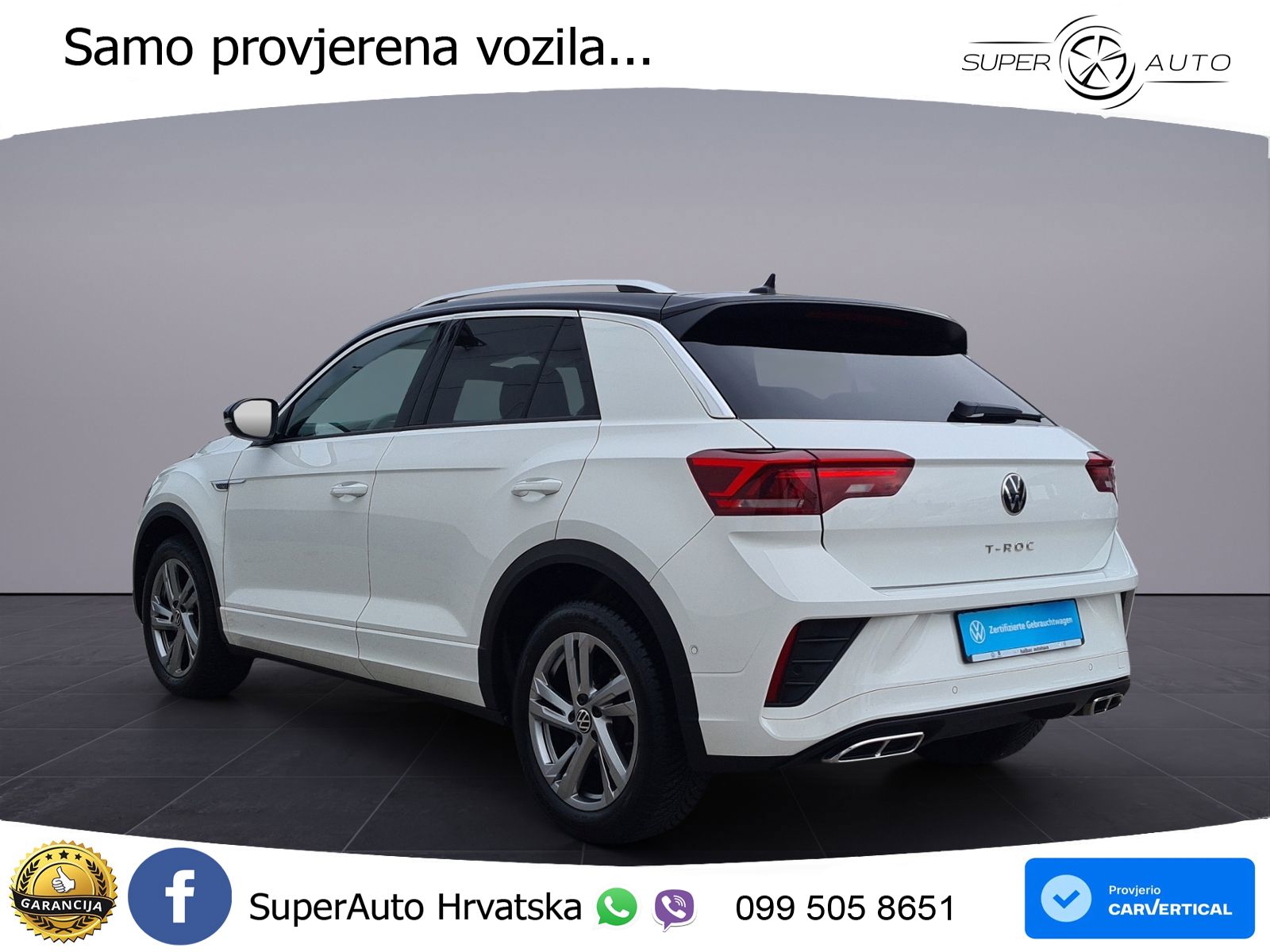 Volkswagen T-Roc 1.5 TSI (150 KS) DSG R-Line LED+GR SJED+ACC