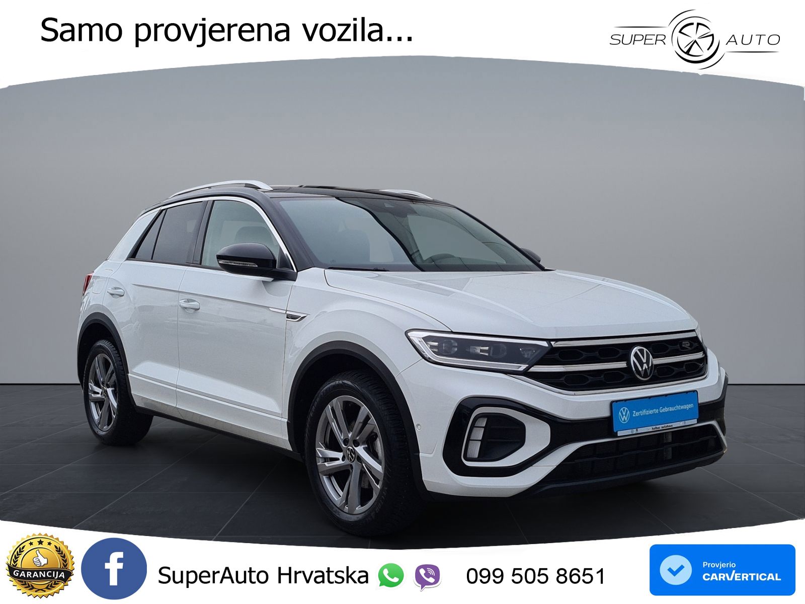 Volkswagen T-Roc 1.5 TSI (150 KS) DSG R-Line LED+GR SJED+ACC