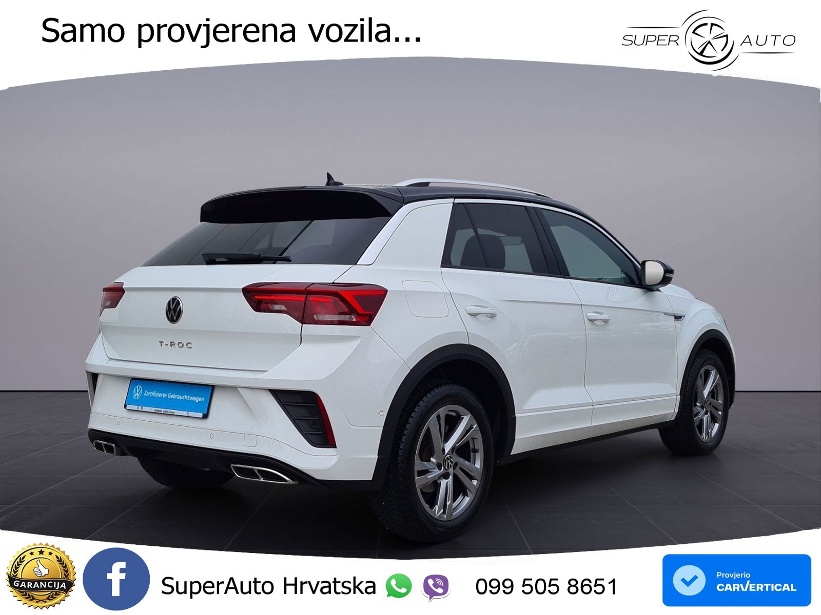 Volkswagen T-Roc 1.5 TSI (150 KS) DSG R-Line LED+GR SJED+ACC