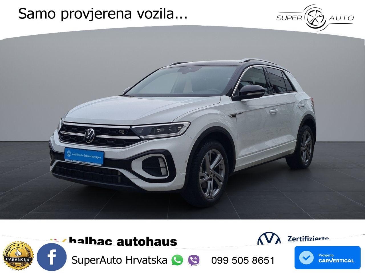 Volkswagen T-Roc 1.5 TSI (150 KS) DSG R-Line LED+GR SJED+ACC
