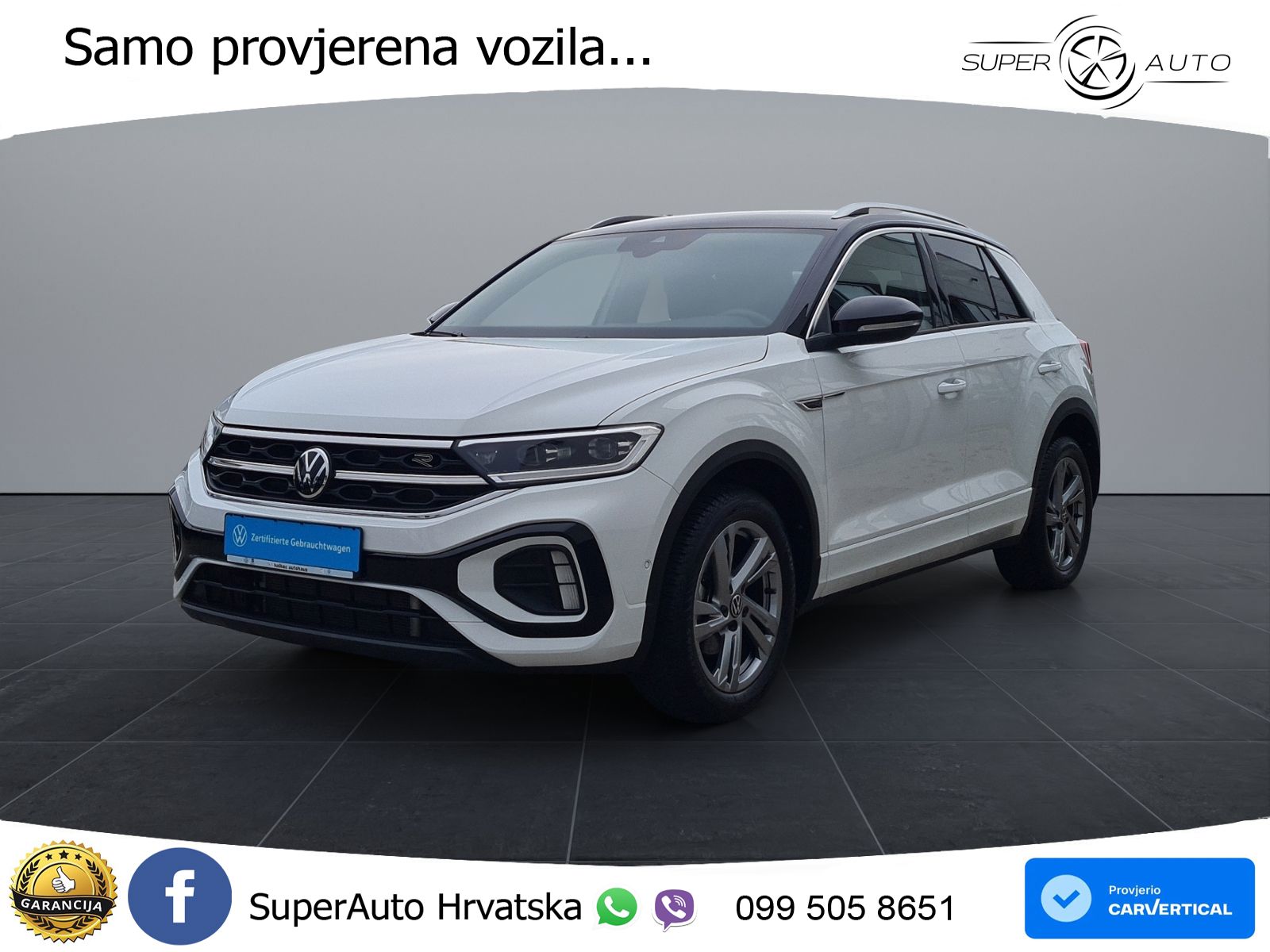 Volkswagen T-Roc 1.5 TSI (150 KS) DSG R-Line LED+GR SJED+ACC