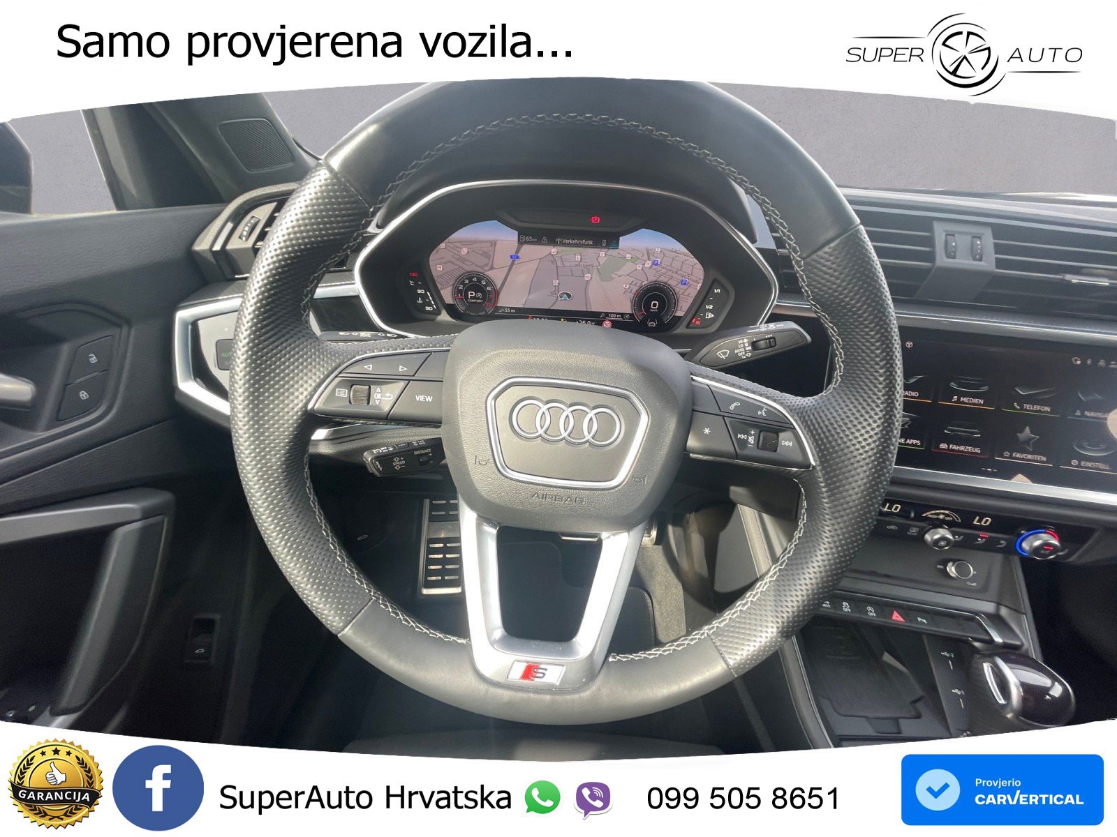 Audi Q3 40 TFSI (190 KS) quattro S tronic S line MATRIX+GR SJED+KAM