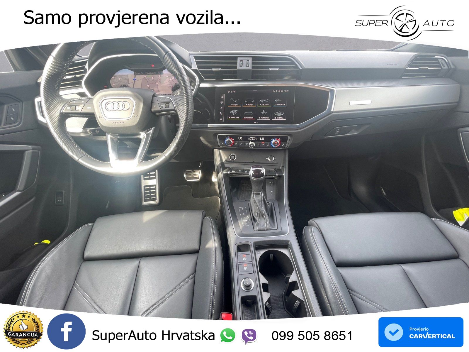 Audi Q3 40 TFSI (190 KS) quattro S tronic S line MATRIX+GR SJED+KAM