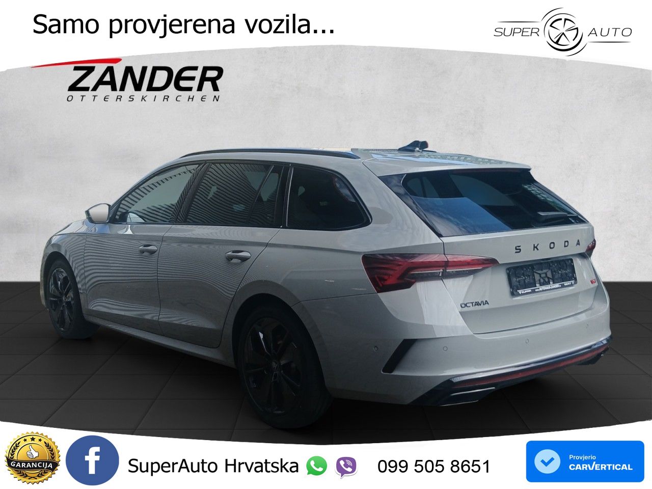 Škoda Octavia Combi RS 2.0 TSI (265 KS) DSG MATRIX+GR SJED+KAM