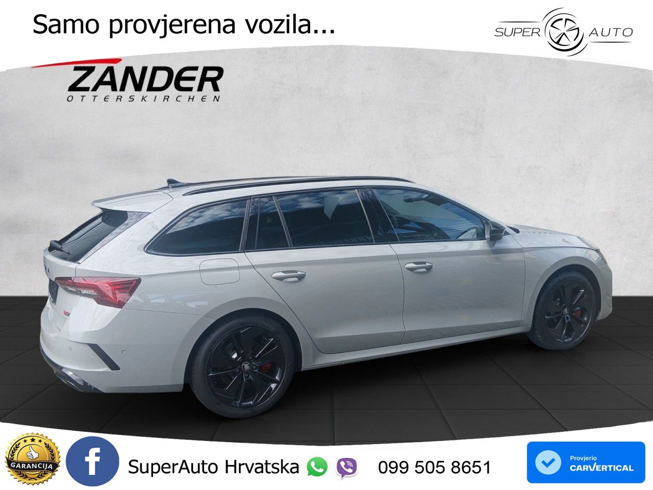 Škoda Octavia Combi RS 2.0 TSI (265 KS) DSG MATRIX+GR SJED+KAM