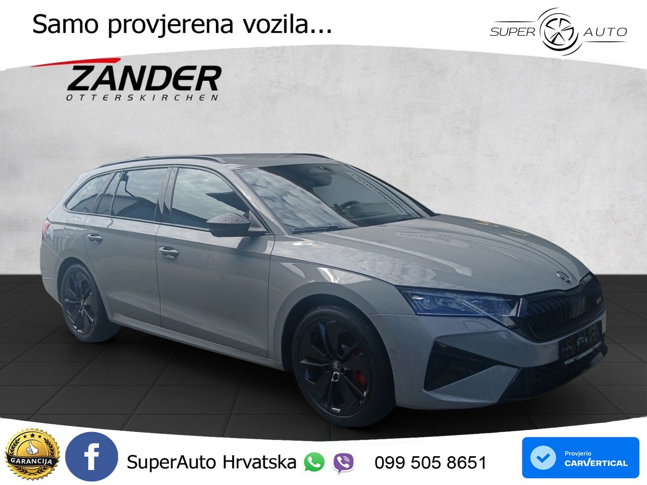 Škoda Octavia Combi RS 2.0 TSI (265 KS) DSG MATRIX+GR SJED+KAM