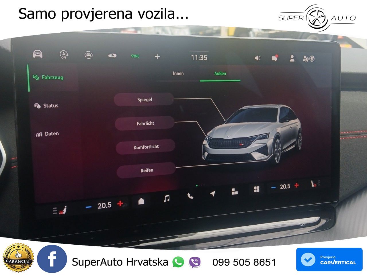 Škoda Octavia Combi RS 2.0 TSI (265 KS) DSG MATRIX+GR SJED+KAM