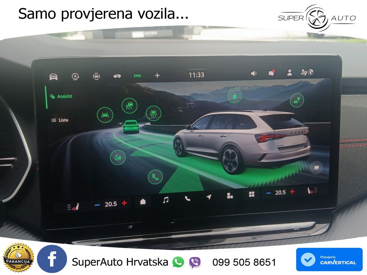 Škoda Octavia Combi RS 2.0 TSI (265 KS) DSG MATRIX+GR SJED+KAM