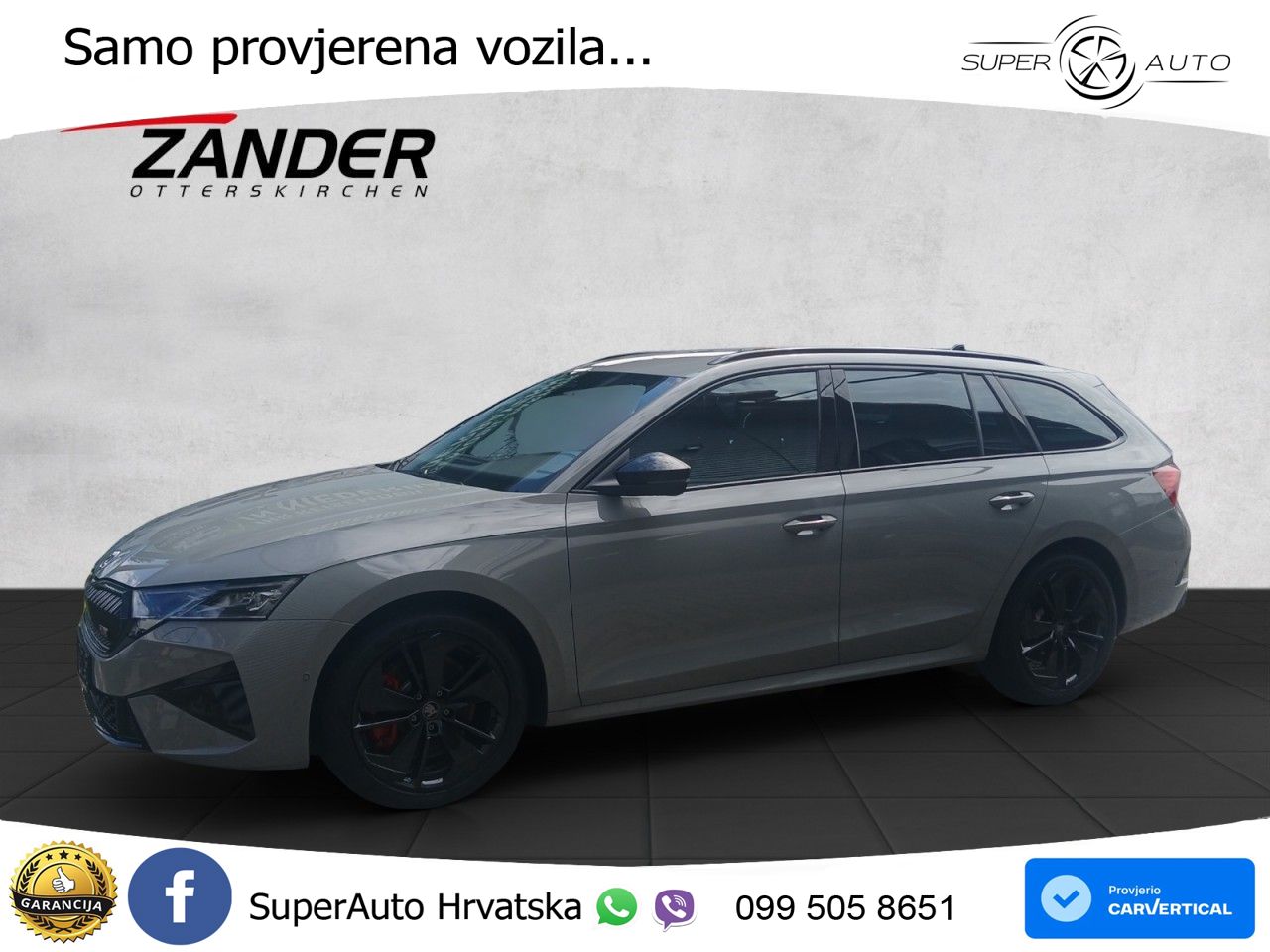 Škoda Octavia Combi RS 2.0 TSI (265 KS) DSG MATRIX+GR SJED+KAM