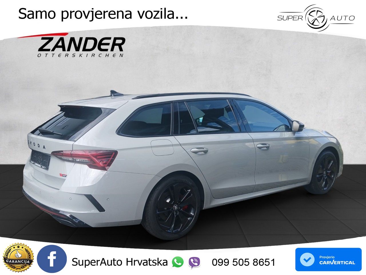 Škoda Octavia Combi RS 2.0 TSI (265 KS) DSG MATRIX+GR SJED+KAM