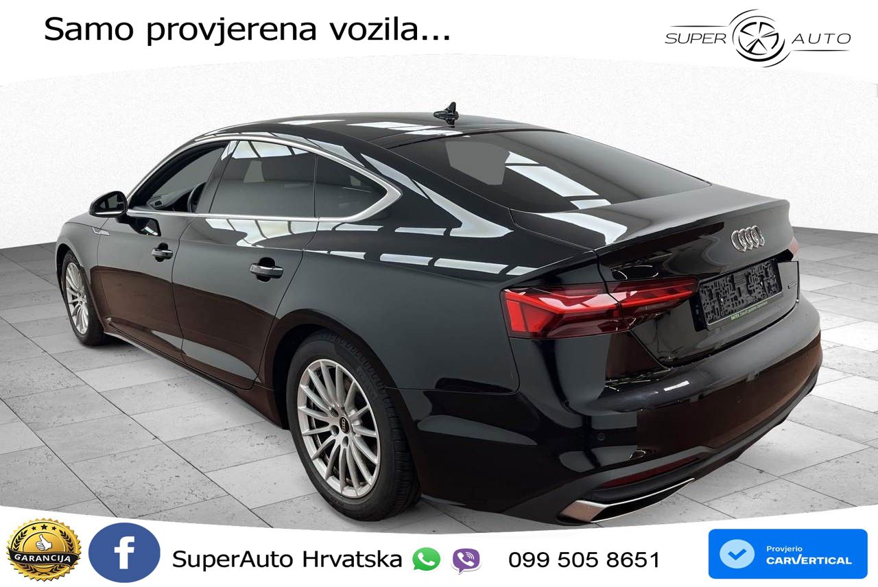 Audi A5 Sportback  40 TFSI (204 KS) quattro S tronic LED+GR SJED+ACC