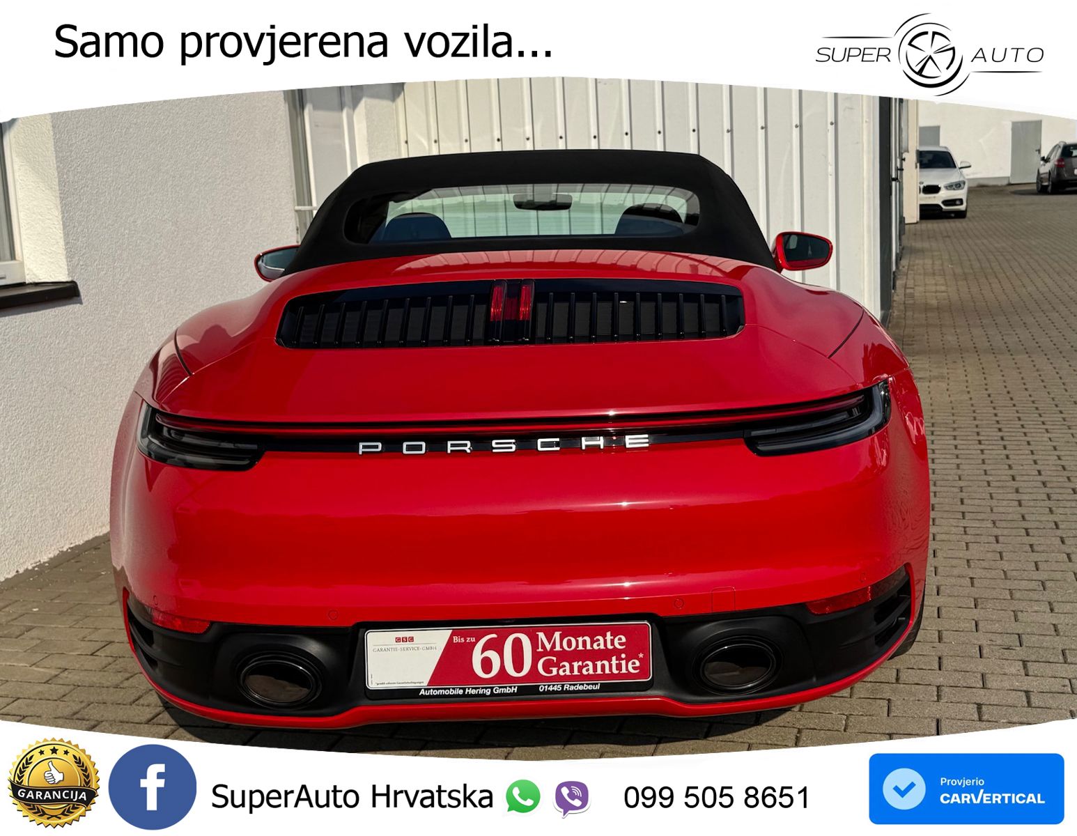 Porsche 911 Carrera Cabriolet 3.0 (385 KS) PDK ZRAČNI+ACC+GR SJED+KAM