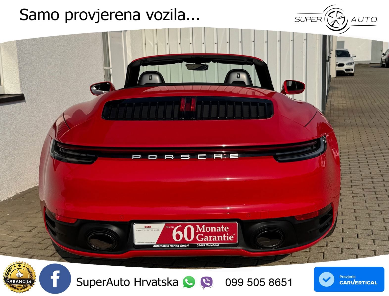 Porsche 911 Carrera Cabriolet 3.0 (385 KS) PDK ZRAČNI+ACC+GR SJED+KAM