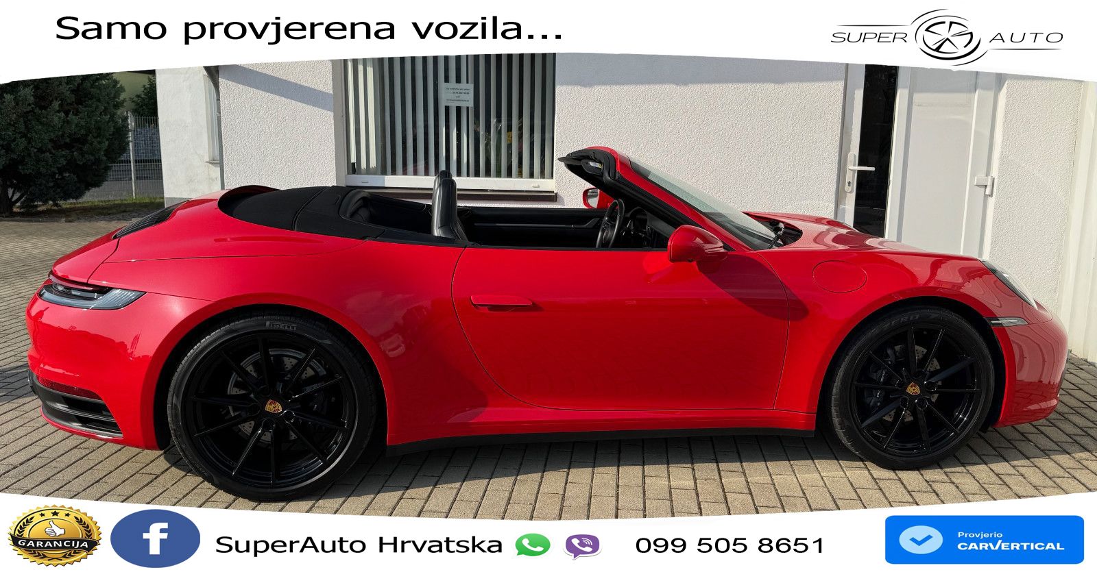 Porsche 911 Carrera Cabriolet 3.0 (385 KS) PDK ZRAČNI+ACC+GR SJED+KAM
