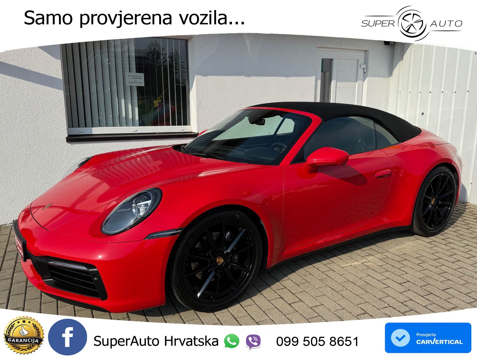 Porsche 911 Carrera Cabriolet 3.0 (385 KS) PDK ZRAČNI+ACC+GR SJED+KAM
