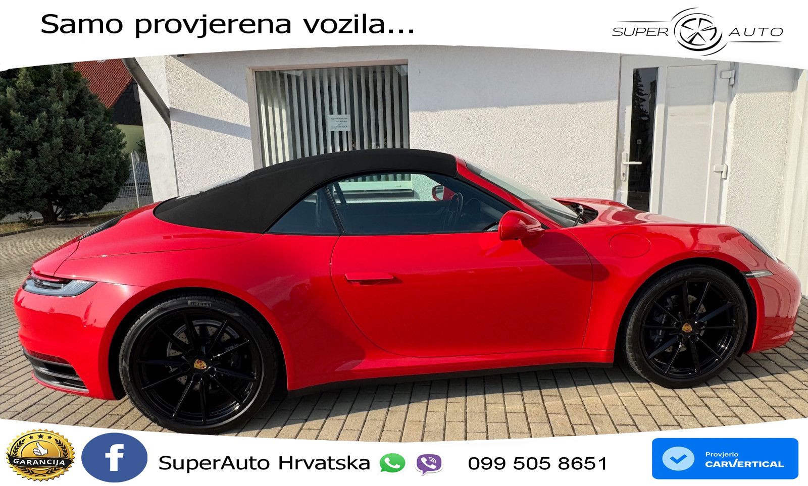 Porsche 911 Carrera Cabriolet 3.0 (385 KS) PDK ZRAČNI+ACC+GR SJED+KAM