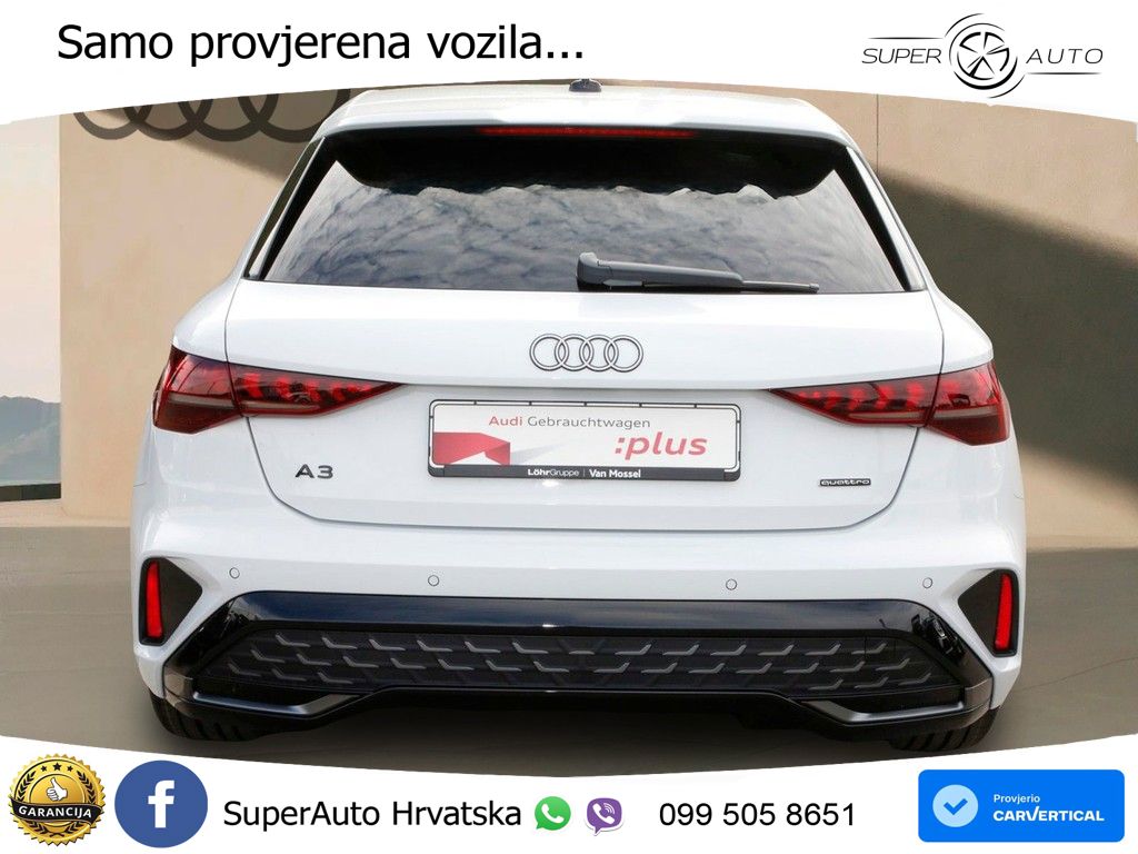 Audi A3 Sportback 40 TFSI (204 KS) quattro S tronic S line