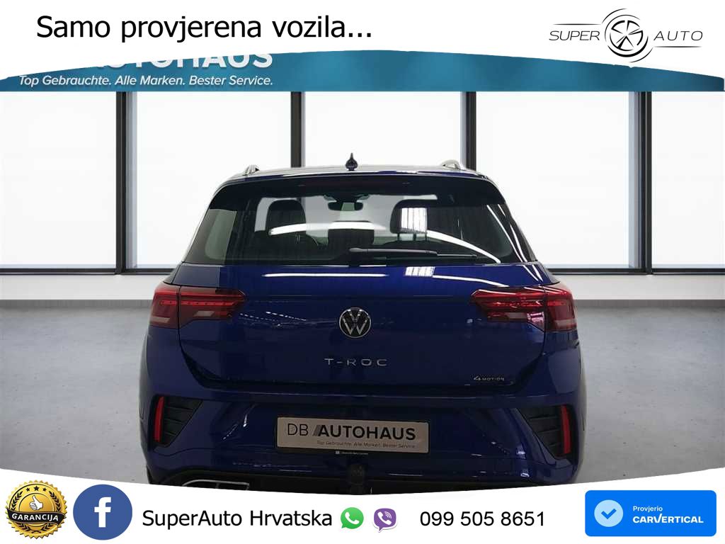 Volkswagen T-Roc 2.0 TSI (190 KS) 4M DSG R-Line LED+GR SJED+ACC