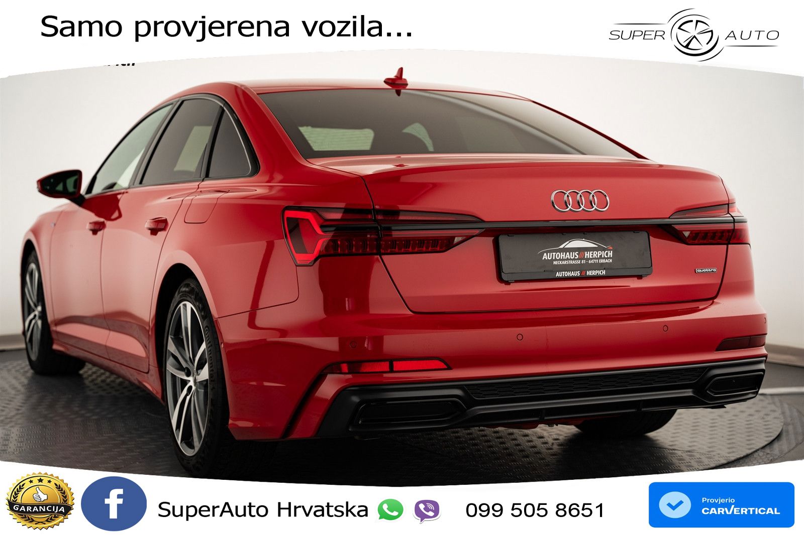 Audi A6 50 TFSIe (299 KS) quattro ultra S tronic S line LED+GR SJED+ACC