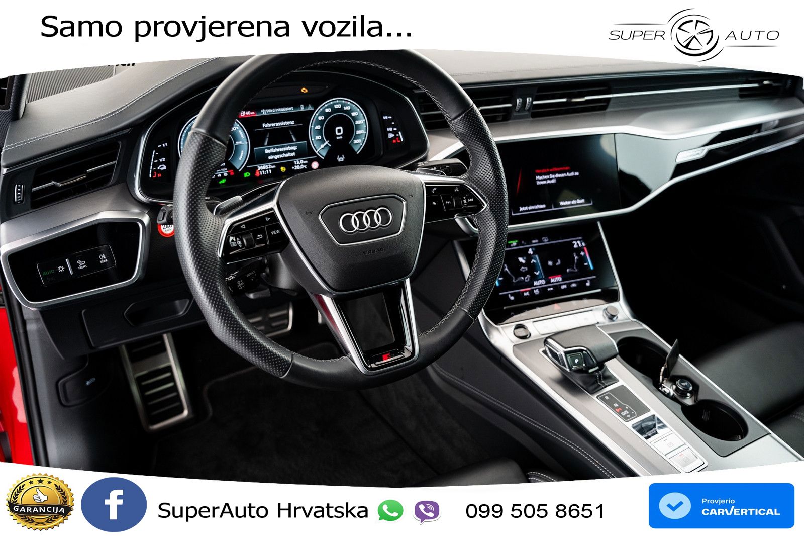 Audi A6 50 TFSIe (299 KS) quattro ultra S tronic S line LED+GR SJED+ACC
