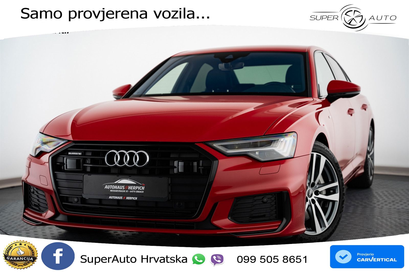 Audi A6 50 TFSIe (299 KS) quattro ultra S tronic S line LED+GR SJED+ACC