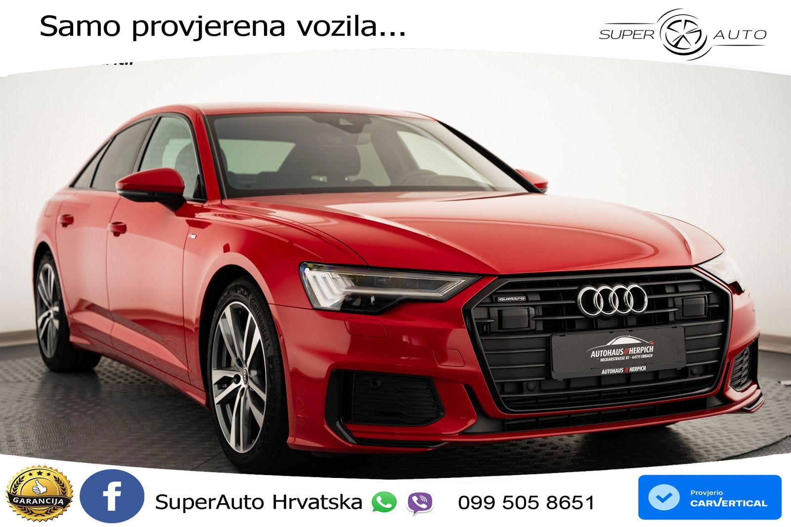 Audi A6 50 TFSIe (299 KS) quattro ultra S tronic S line LED+GR SJED+ACC
