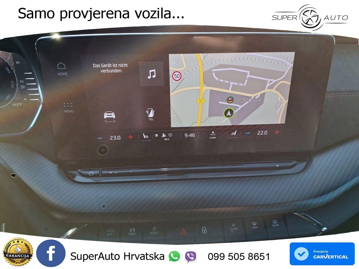Škoda Octavia Combi RS 2.0 TDI (200 KS) DSG MATRIX+GR SJED+KAM