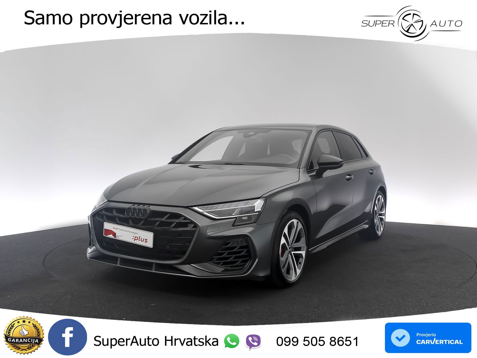 Audi S3 2.0 TFSI (333 KS) quattro S tronic MATRIX+GR SJED+KAM