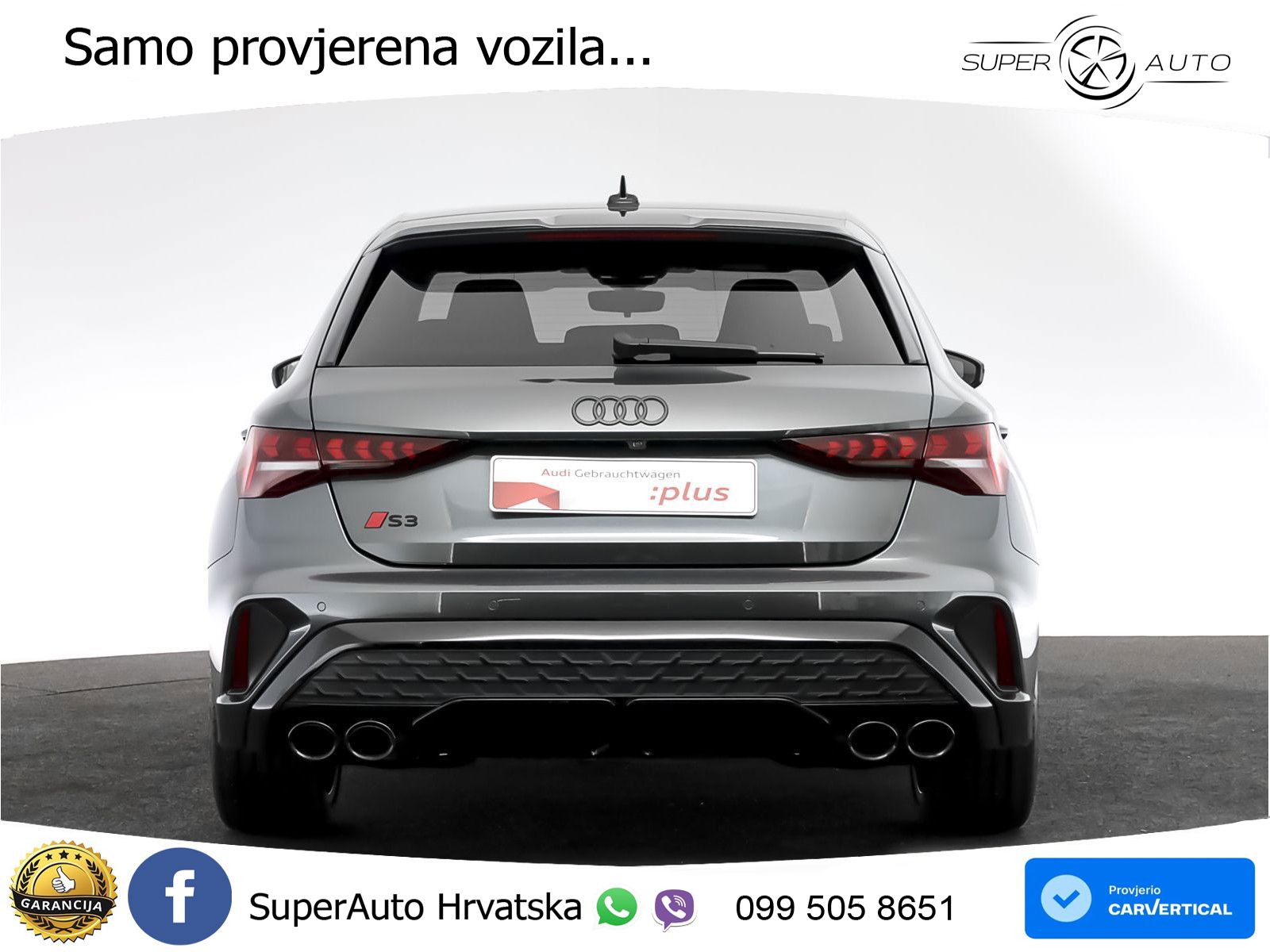 Audi S3 2.0 TFSI (333 KS) quattro S tronic MATRIX+GR SJED+KAM