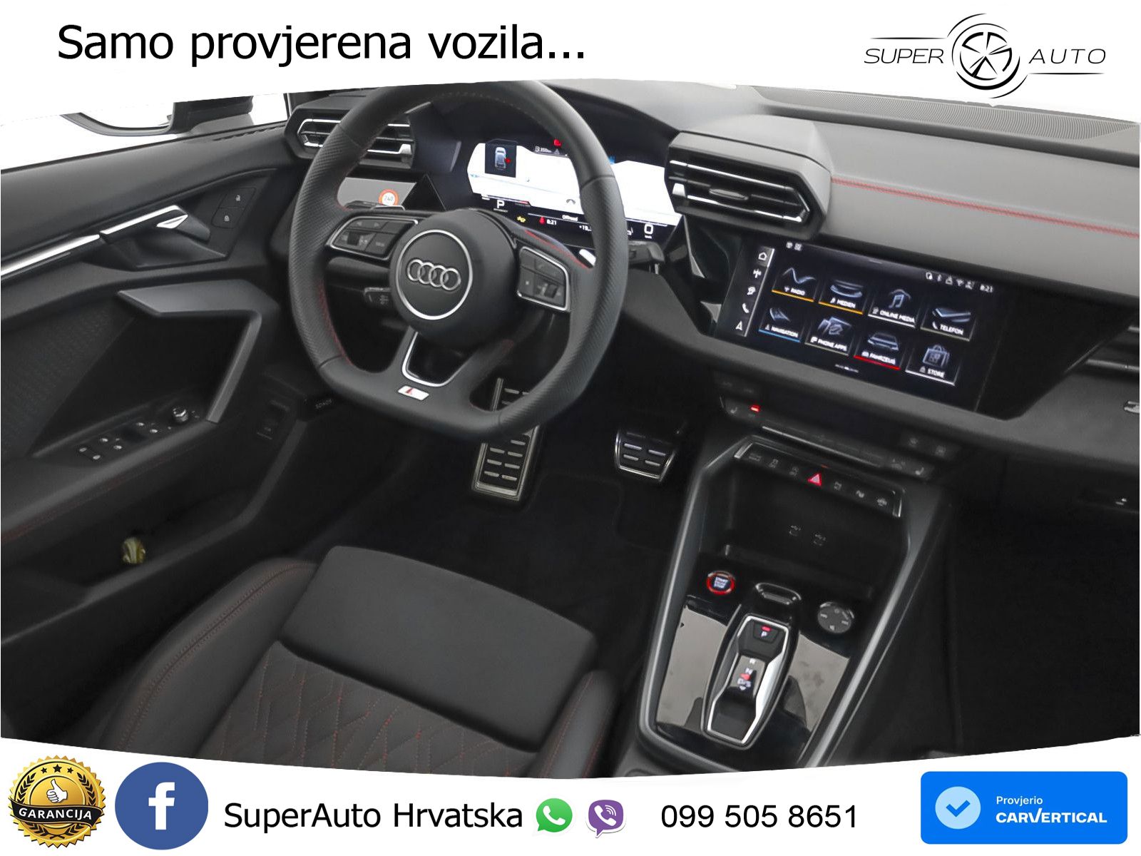 Audi S3 2.0 TFSI (333 KS) quattro S tronic MATRIX+GR SJED+KAM