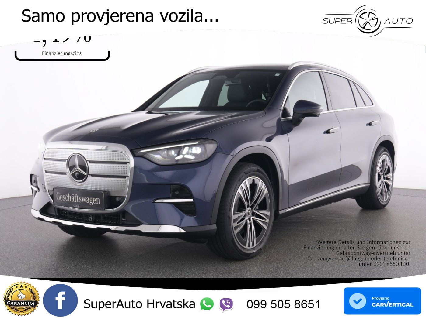 Mercedes GLC 250 85 kWh (354 KS) EQ Technology Avantgarde ACC+HEAD+GR SJED+360+PANO