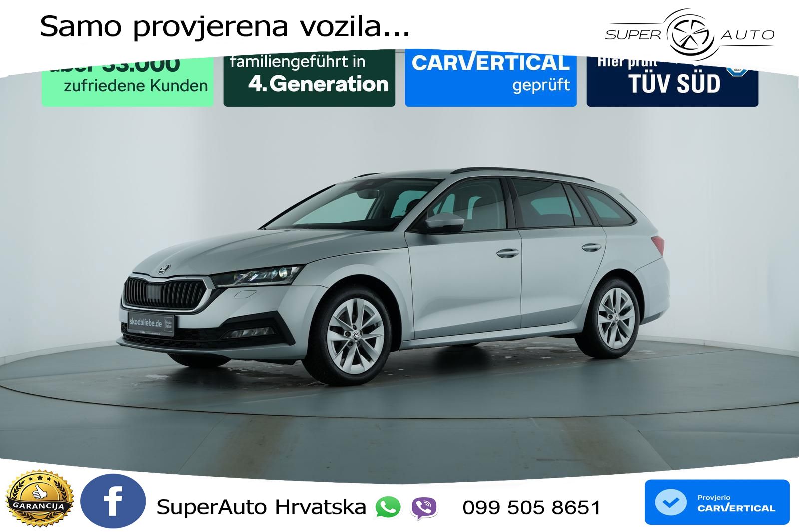 Škoda Octavia Combi 1.5 TSI (150 KS) LED+GR SJED+ACC